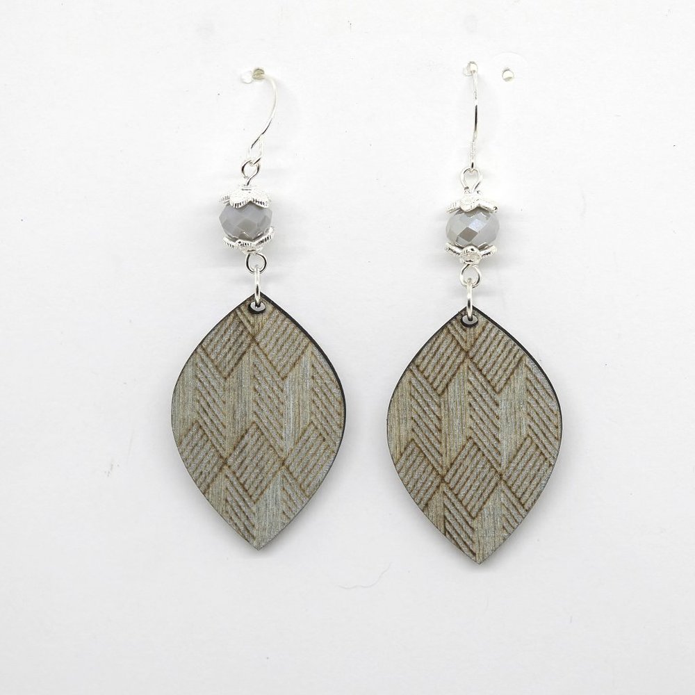 Smoky Silver Earrings